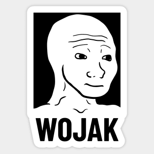 Wojak Meme Apparel Sticker